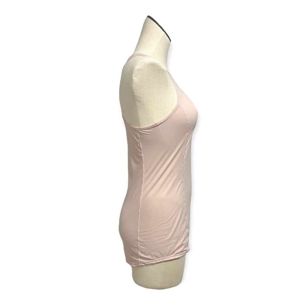 Zella racerback tank top womens size XSmall blush cutout pattern light pink - Picture 2 of 9
